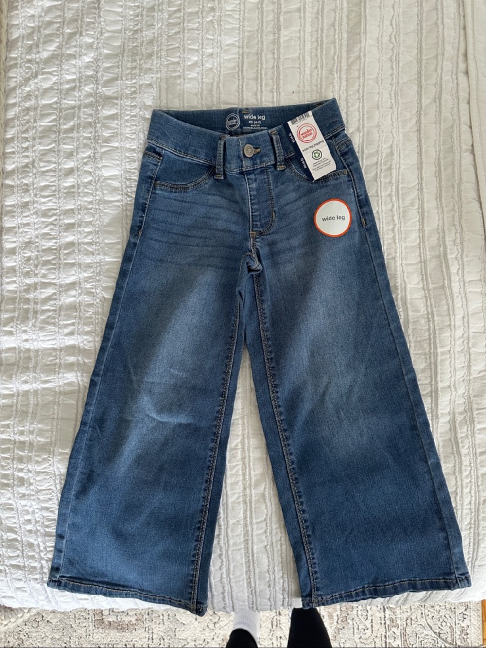 NWT Wonder Nation girls wide leg jeans